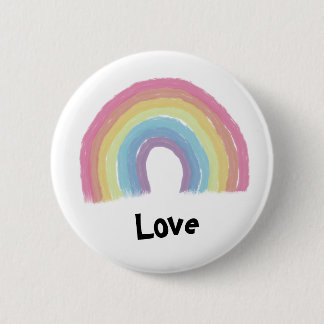 Pastel rainbow  2 inch round button