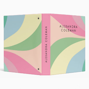 Pastel Rainbow Aesthetic Binder