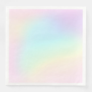 Pastel Rainbow Aesthetic Birthday Party Napkin