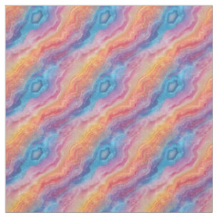 Pastel Rainbow Agate Fabric
