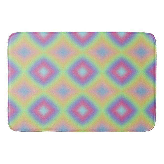 Pastel Rainbow Bath Mat (Front)