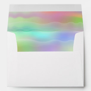 Pastel Rainbow Brides Gay Wedding Envelope
