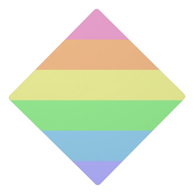 Pastel Rainbow cap topper (Front)