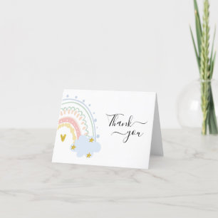 Pastel Rainbow Carte de remerciements