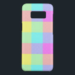 Pastel Rainbow Chequered Case-Mate Samsung Galaxy S8 Case<br><div class="desc">This bright,  colourful modern design has a lightly textured repeating checked / square pattern in a vivid rainbow of pastel colours. It's a stylish,  vibrant,  pretty plaid chequerboard pattern that looks like springtime. Enjoy it as-is or use it as a background for your text and photos.</div>