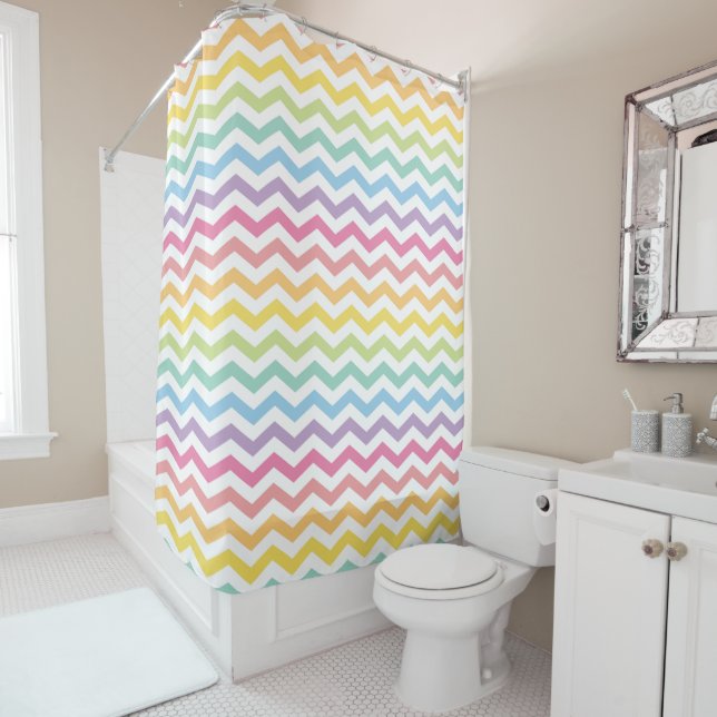 Pastel Rainbow Chevron (In Situ)