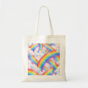 Pastel Rainbow Cloud Dream Tote Bag