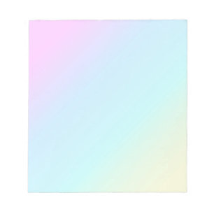 PASTEL RAINBOW COLORFUL GRADIENTS BACKGROUNDS WALL NOTEPAD