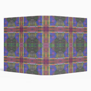 Pastel Rainbow Colourful Geometric Binder