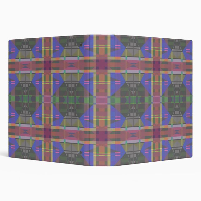 Pastel Rainbow Colourful Geometric Binder (Background)