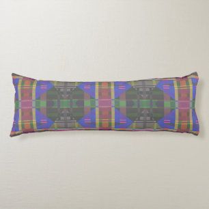 Pastel Rainbow Colourful Geometric Body Pillow