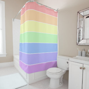 Pastel Rainbow Colourful Stripes