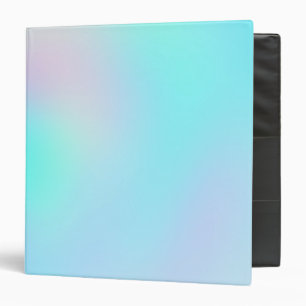 Pastel Rainbow Colours Abstract Blur Gradient Ombr Binder