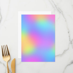 Pastel Rainbow Colours Abstract Blur Gradient Ombr Menu