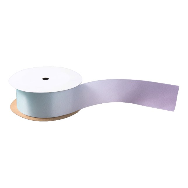 Pastel Rainbow Colours Abstract Blur Gradient Ombr Satin Ribbon (Spool)