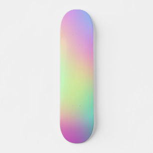 Pastel Rainbow Colours Abstract Blur Gradient Ombr Skateboard