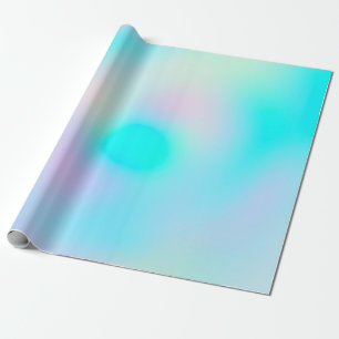 Pastel Rainbow Colours Abstract Blur Gradient Ombr Wrapping Paper