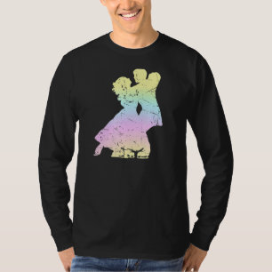 Pastel Rainbow Couples Figure Skating Dance Ice Sk T-Shirt
