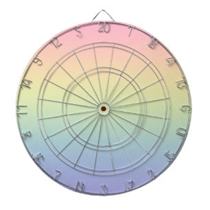Pastel Rainbow Dartboard
