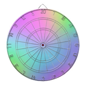 Pastel Rainbow Dartboard
