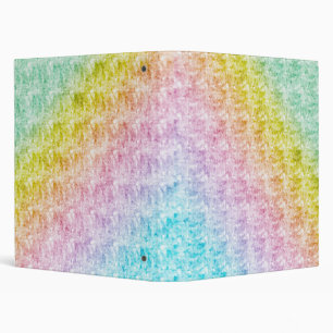 Pastel Rainbow Design Avery Signature 1" Binder