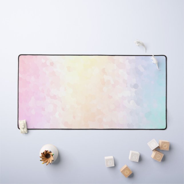 Pastel Rainbow  Desk Mat (Kids Table)