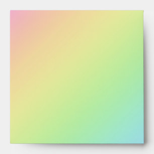 Pastel Rainbow Diagonal Gradient Envelopes