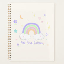 Pastel Rainbow Dreams Daily Planner