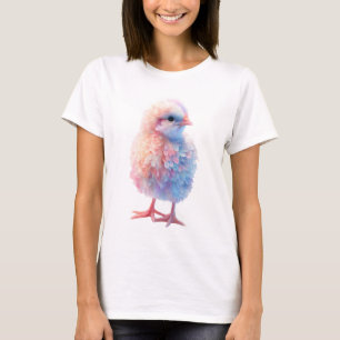 Pastel Rainbow Fluffy Chick Women T-Shirt