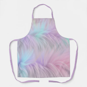 Pastel Rainbow Fur Apron