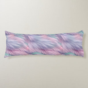 Pastel Rainbow Fur Body Pillow