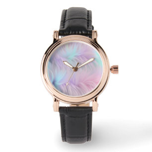 Pastel Rainbow Fur Watch