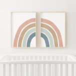 Pastel Rainbow Girl Nursery Decor<br><div class="desc">Add a finishing touch to your little one's space with this set of two pastel rainbow prints,  perfect for over a crib or dresser.</div>