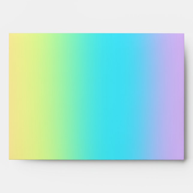Pastel Rainbow Gradient Envelope (Front)