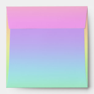 Pastel Rainbow Gradient Envelopes