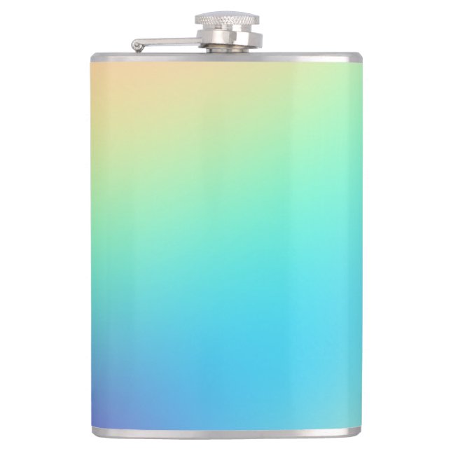 Pastel Rainbow Gradient Flask (Front)