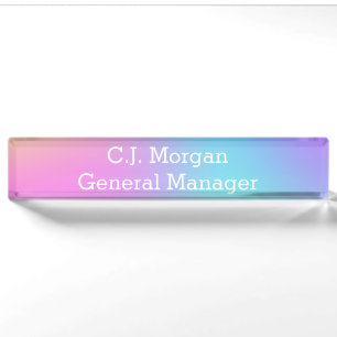 Pastel Rainbow Gradient Nameplate