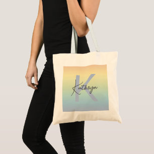 Pastel Rainbow Gradient Tote Bag