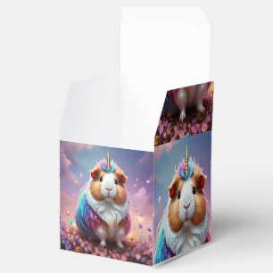 Pastel Rainbow Guinea Pig Unicorn, Favor Box