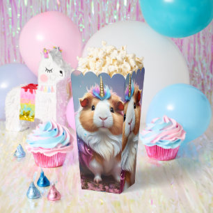 Pastel Rainbow Guinea Pig Unicorn, Favor Box