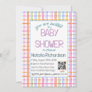Pastel Rainbow  Invitation