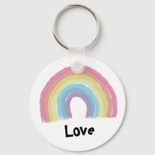 Pastel rainbow keychain