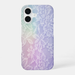 Pastel Rainbow Lace iPhone 16 Case