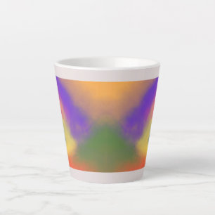 "Pastel Rainbow Latte Mug – Colourful and Stylish 