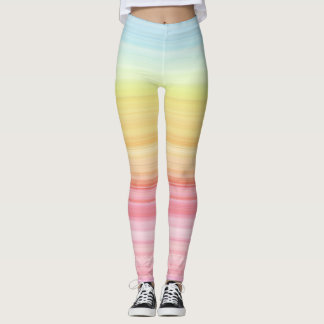Pastel rainbow leggings