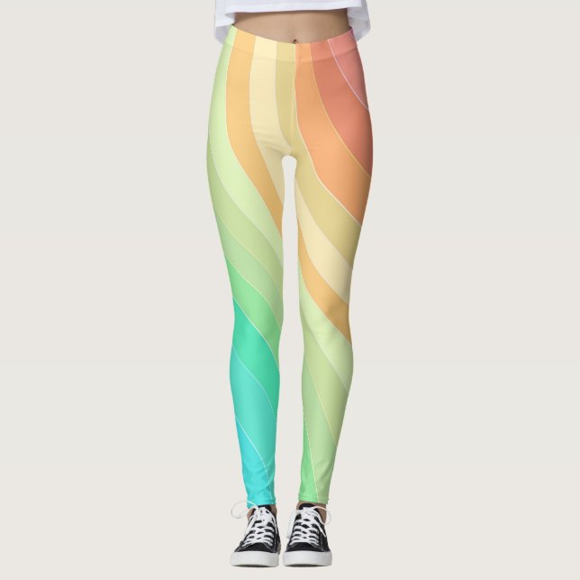 pastel rainbow leggings (Front)