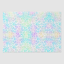 Pastel Rainbow Leopard Pattern 