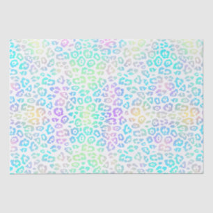 Pastel Rainbow Leopard Pattern  Tissue Paper