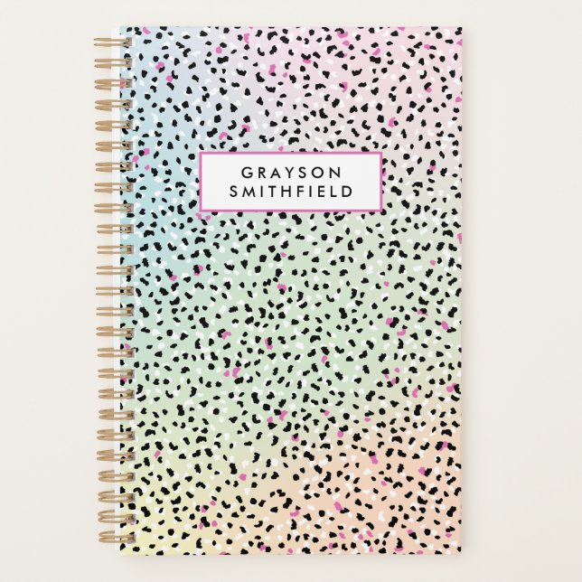 Pastel Rainbow Leopard Print (Devant)