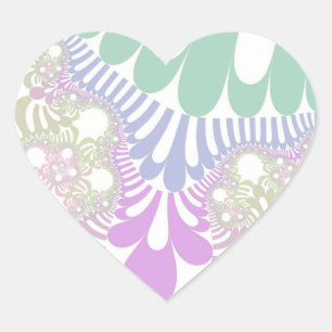 Pastel Rainbow Mod Heart Sticker